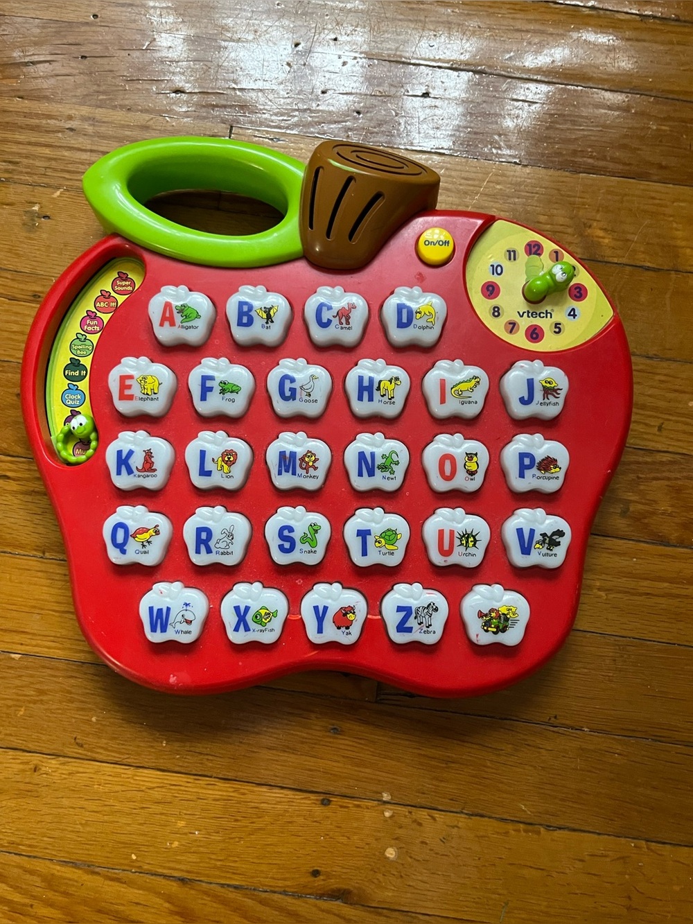 VTech Apple Alphabet Learning Toy - Red with Green Handle